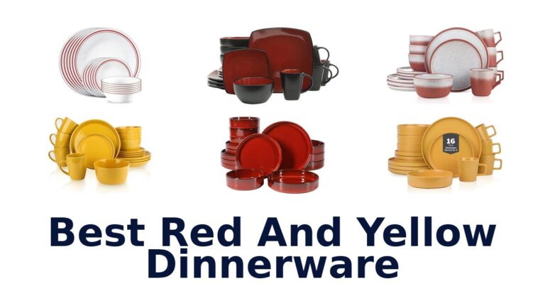 best red and yellow dinnerware