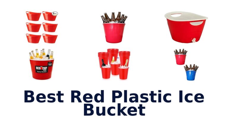 best red plastic ice bucket