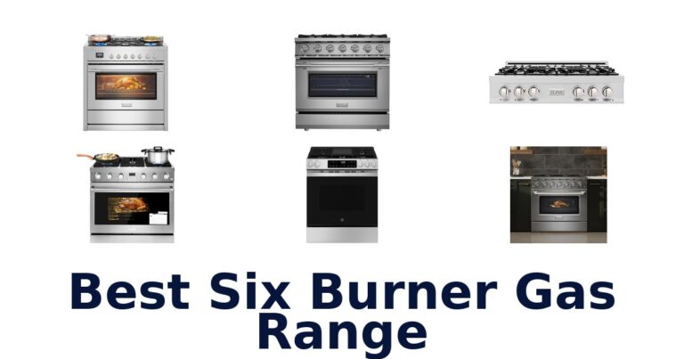 best six burner gas range