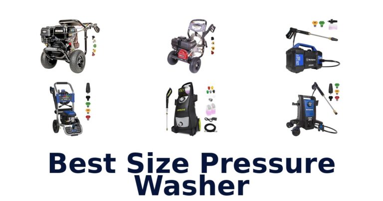 best size pressure washer