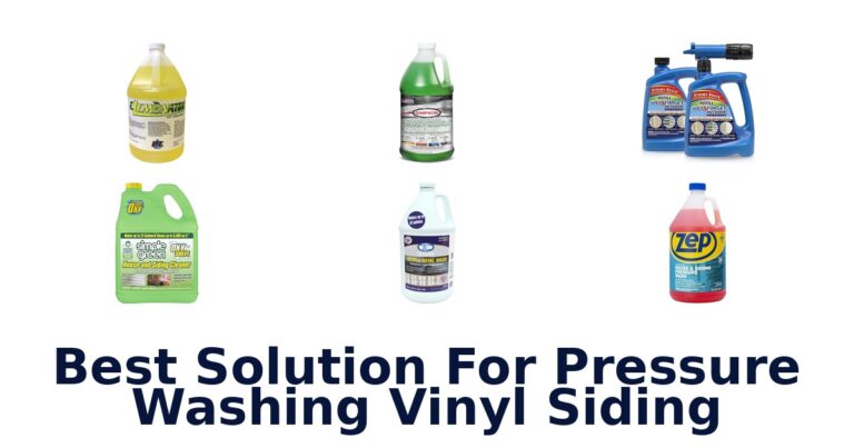 best solution for pressure washing vinyl siding