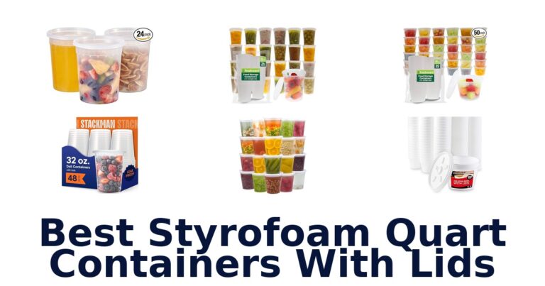 best styrofoam quart containers with lids