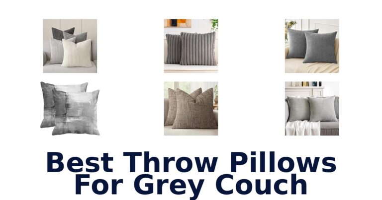 best throw pillows for grey couch