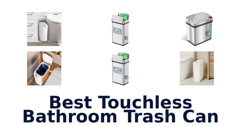 best touchless bathroom trash can