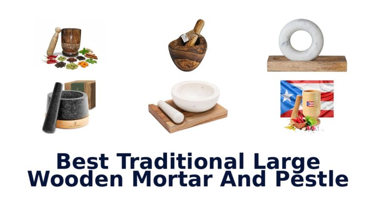 best traditional large wooden mortar and pestle