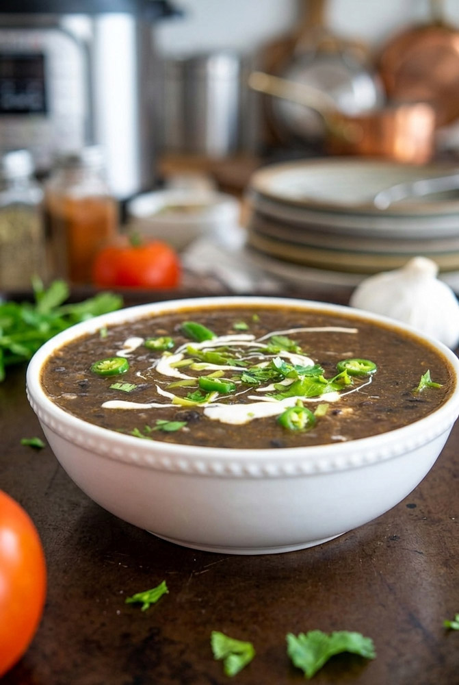 Plating, Pairings Mexican Bean Soup
