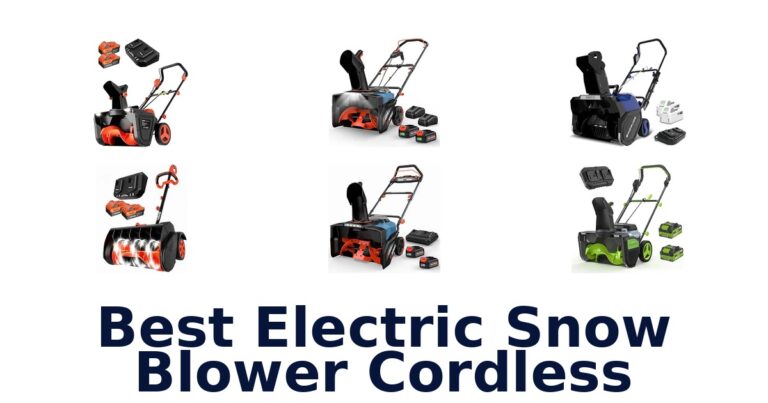 Best Electric Snow Blower Cordless for Driveways and Walkways Best Electric Snow Blower Cordless