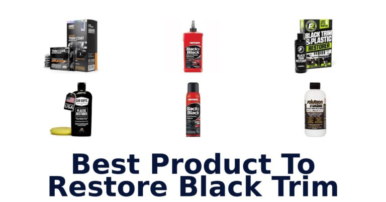 Best Product To Restore Black Trim