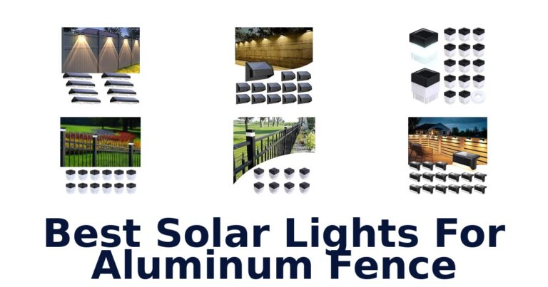 Best Solar Lights For Aluminum Fence