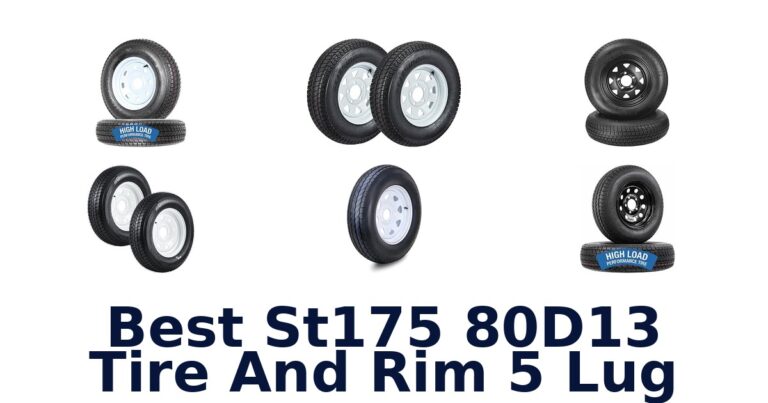Best St175 80D13 Tire And Rim 5 Lug
